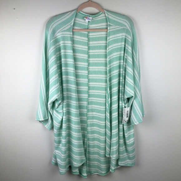 LuLaRoe Sweaters - LuLaRoe NWT Lindsay Cardigan Striped Size Large